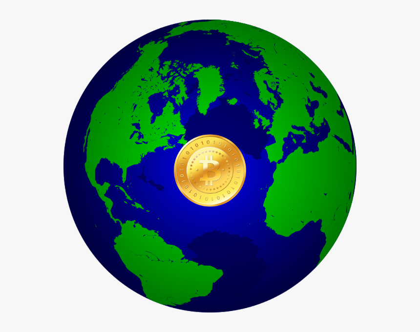 Global Bitcoin - News Red Globe Png, Transparent Png, Free Download