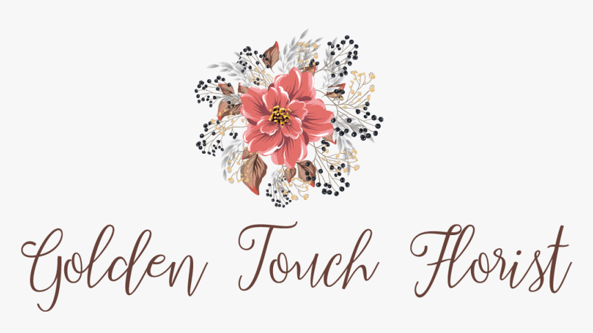 Golden Touch Flowers - Calligraphy, HD Png Download, Free Download