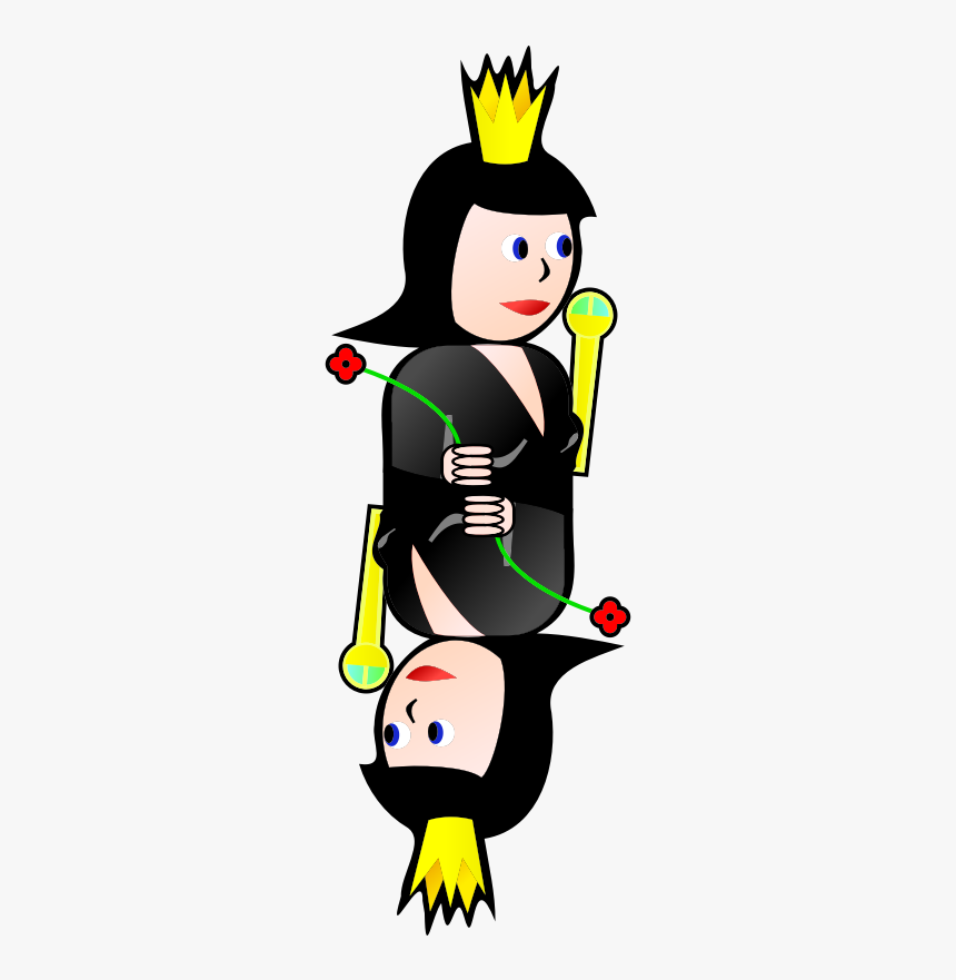 Double Queen Of Spades - Queen Of Spades Spades Clipart, HD Png Download, Free Download