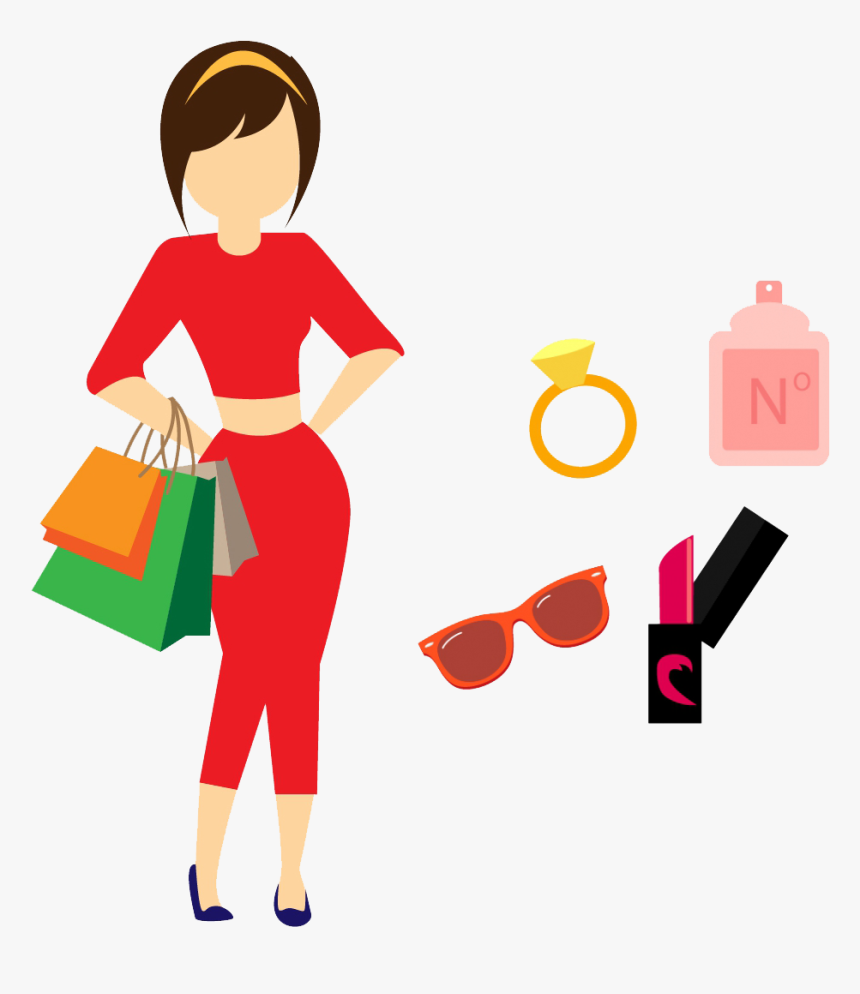 Icon For Women Transprent Png Free Download - Woman Shopping Icon Png, Transparent Png, Free Download