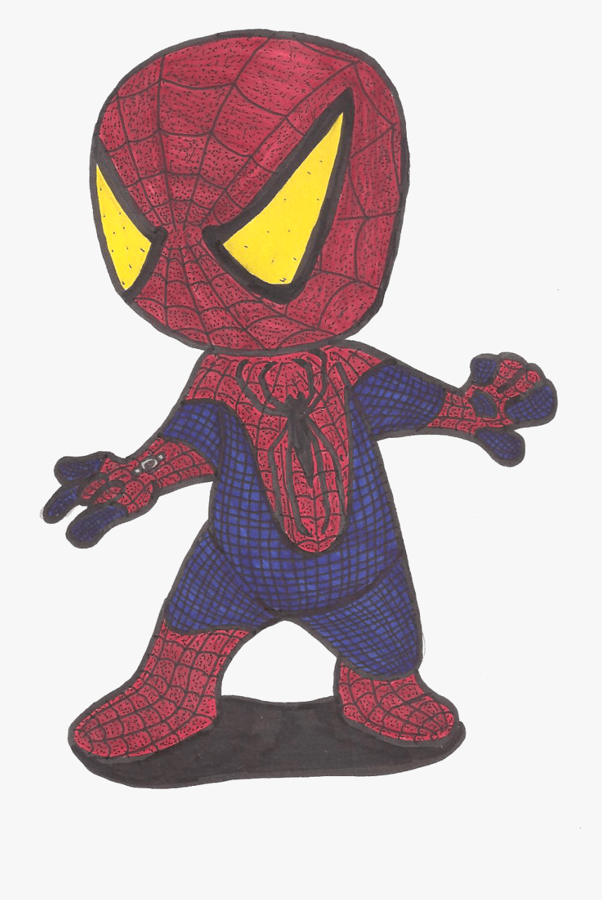 19 Hot Drawing Spiderman Huge Freebie Download For - Cartoon Spiderman Draw Easy, HD Png Download, Free Download