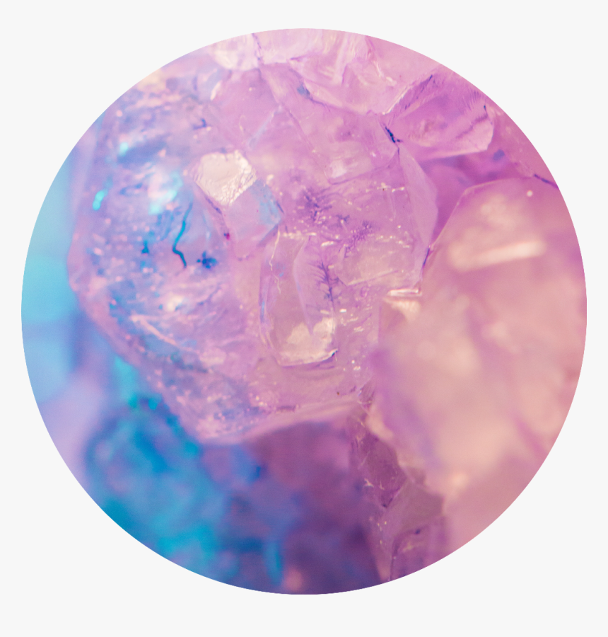 Gem Rockcandy Purple Blue Crystal Circle - Cristal Fond D Écran, HD Png Download, Free Download