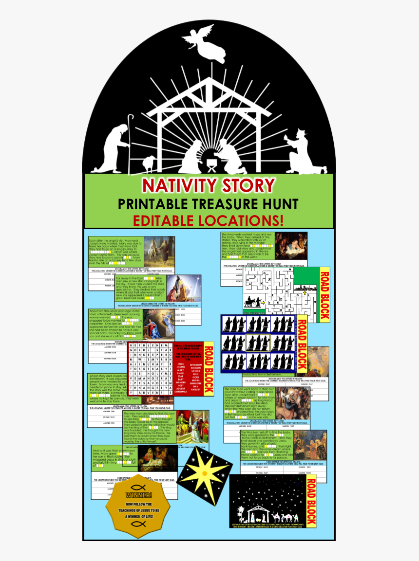 Nativity Scavenger Hunt, HD Png Download, Free Download