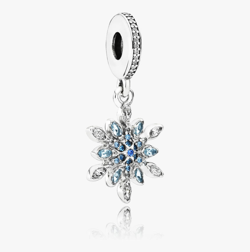 Crystalized Snowflake, Blue Crystals & Clear Cz - Snow Charm Pandora, HD Png Download, Free Download