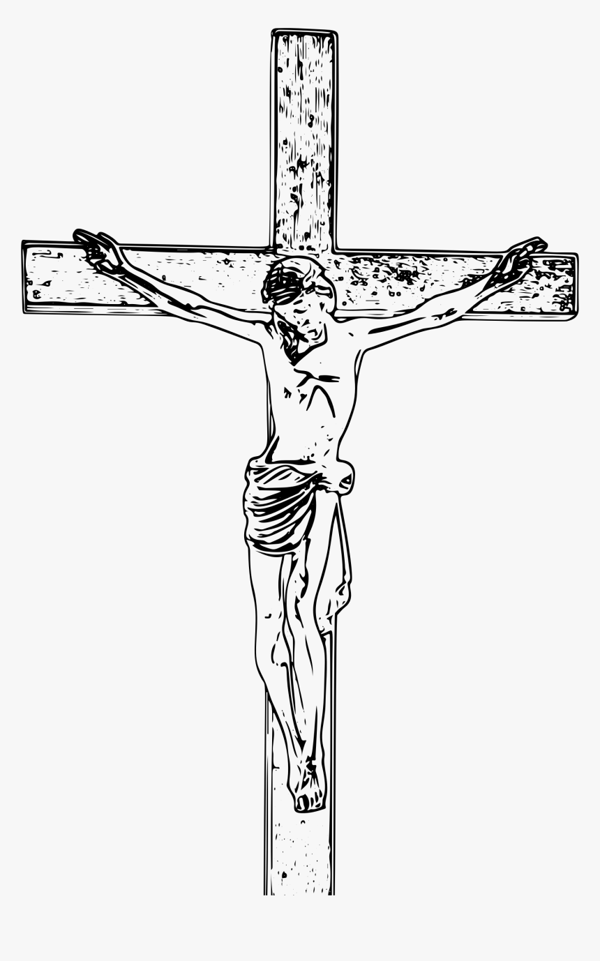 Clipart Jesus On The Big Image Png - Transparent Background Crucifix Clip Art, Png Download, Free Download
