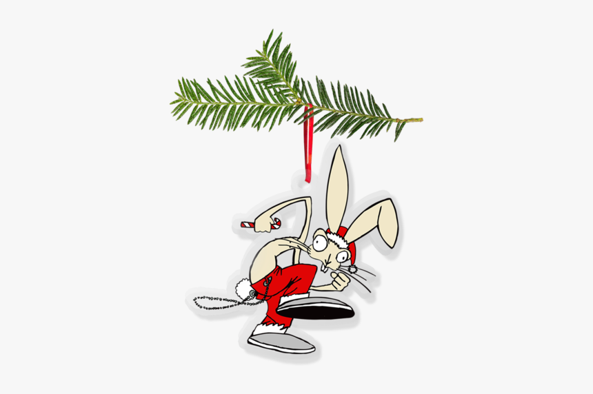 Holiday Bunny Ornament - Illustration, HD Png Download, Free Download