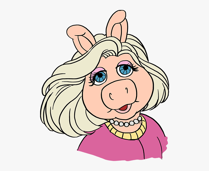 How To Draw Miss Piggy From Muppet Show - Miss Piggy Easy Drawing, HD Png Download, Free Download