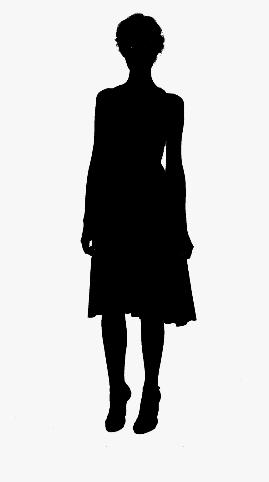 Salaryman Silhouette Smartphone Illustration - Silueta De Mujer Adulta, HD Png Download, Free Download