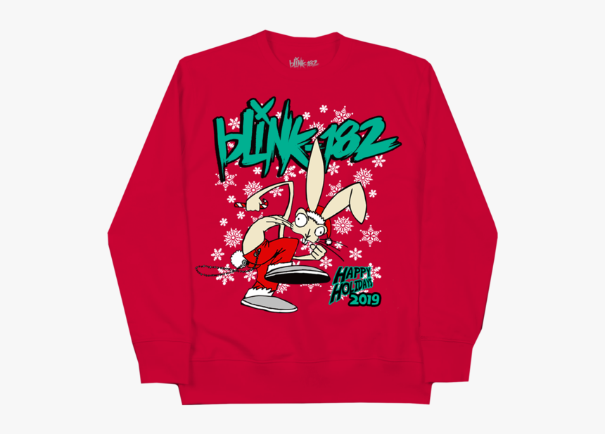 Holiday Bunny Crewneck - Active Shirt, HD Png Download, Free Download