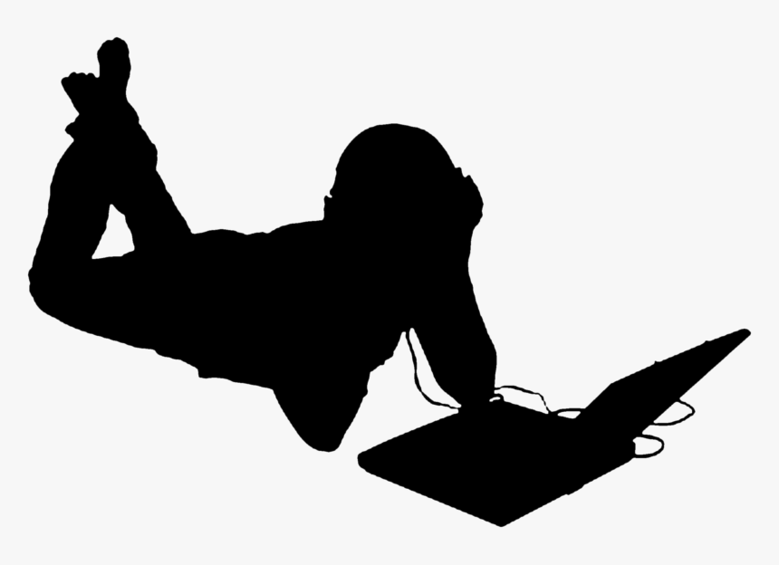 Silhouette Photography Computer - Laptop Silhouette, HD Png Download, Free Download