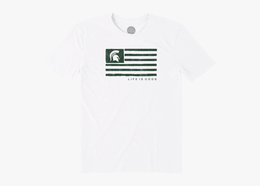 Men"s Michigan State Team Flag Cool Tee - Carhartt State Patch T Shirt, HD Png Download, Free Download
