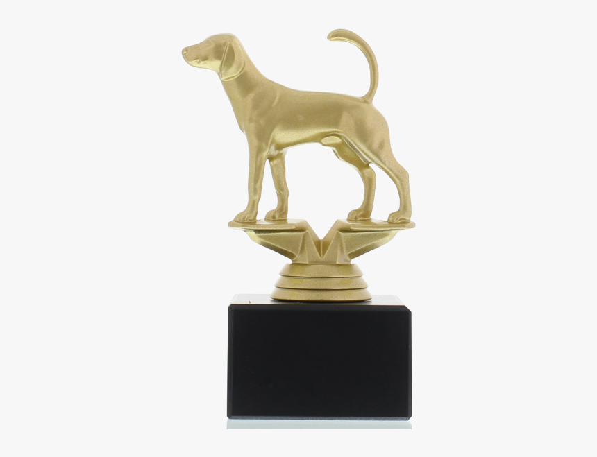 Figure Foxhound 14,0cm Gold-coloured - Bronze Sculpture, HD Png Download, Free Download