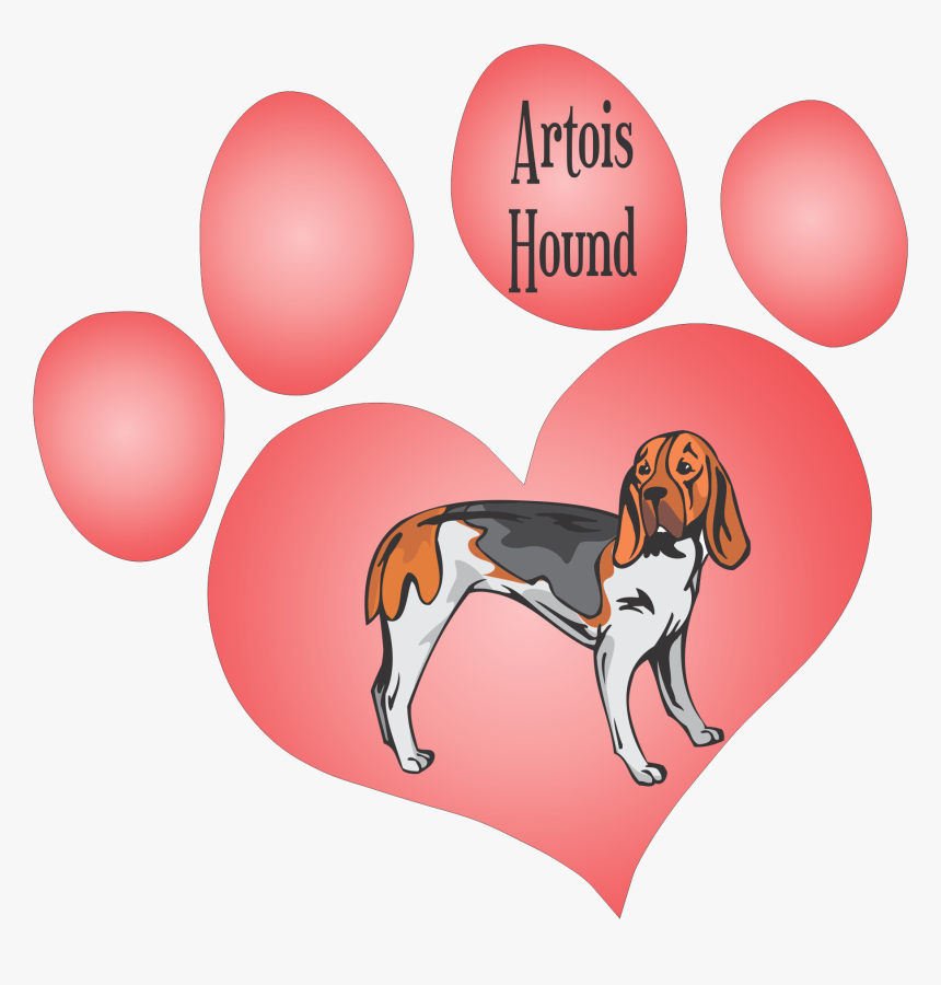 Artios Hound Dog Decal - Dibujos De Pata De Perro, HD Png Download, Free Download