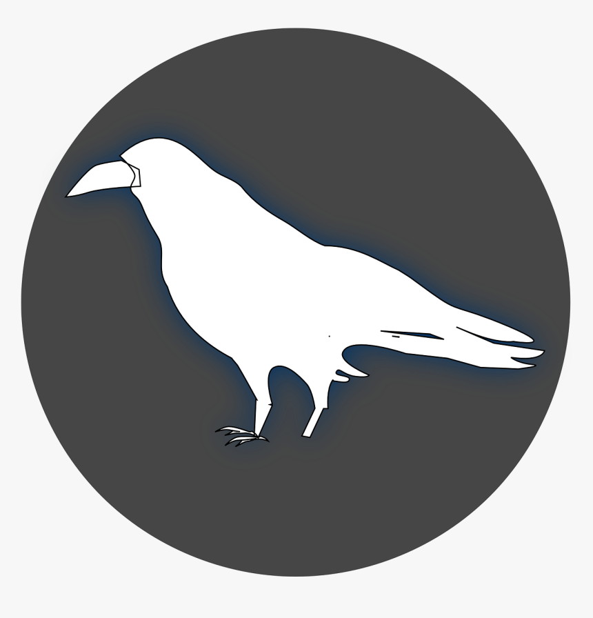 Raven Clip Art White, HD Png Download, Free Download