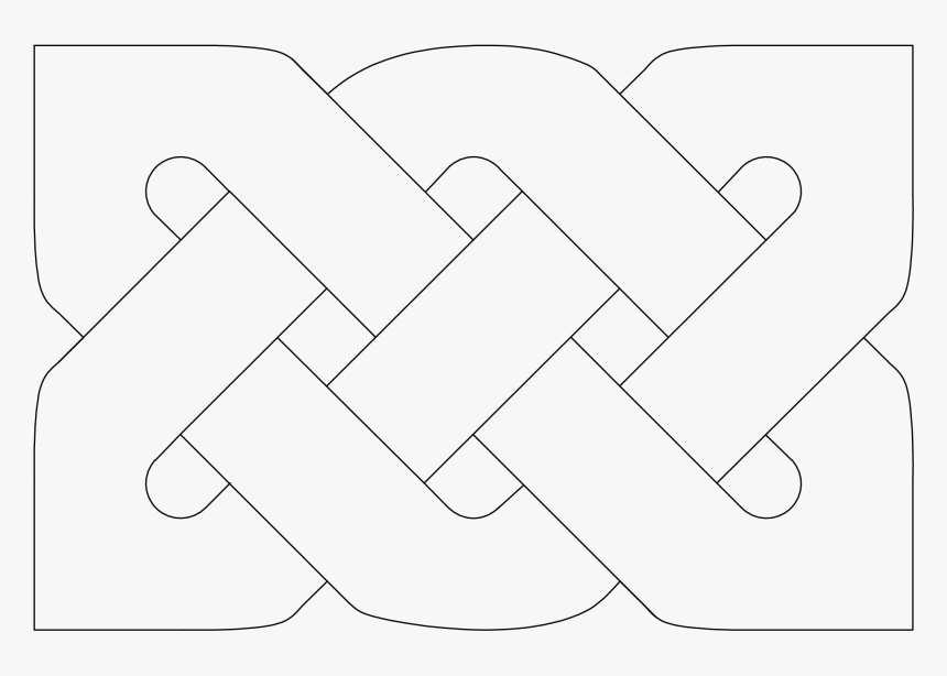 How To Draw A Simple Celtic Knot - Line Art, HD Png Download, Free Download
