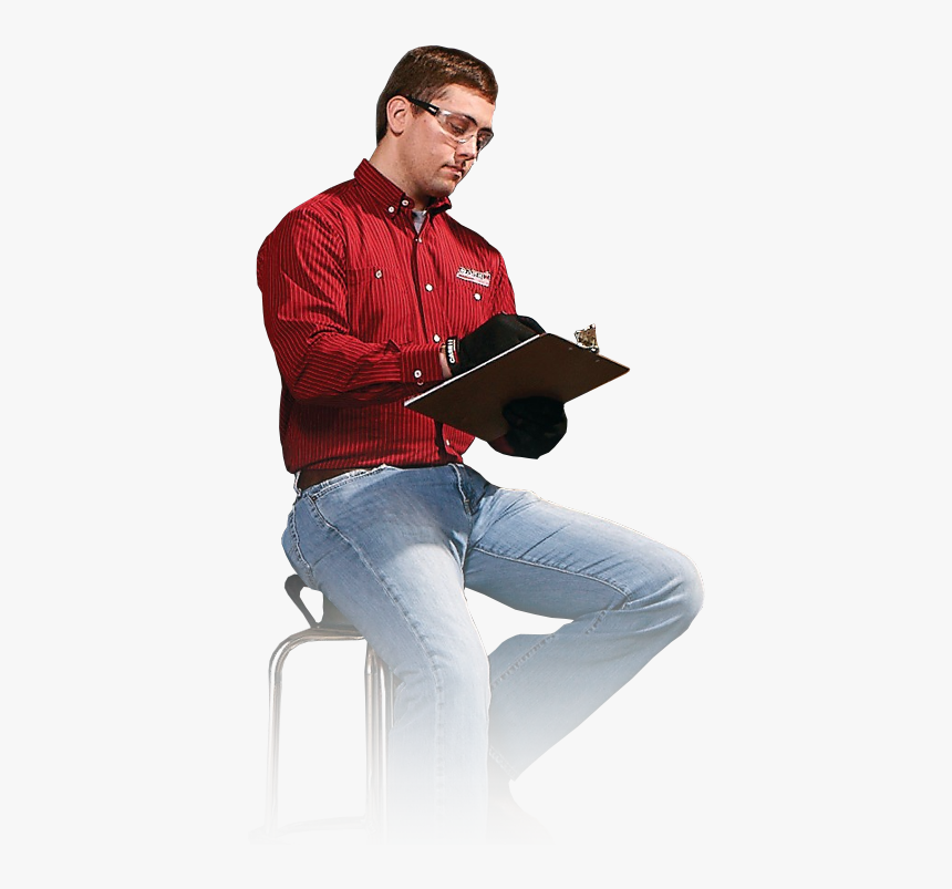 Service Guy - Sitting, HD Png Download, Free Download