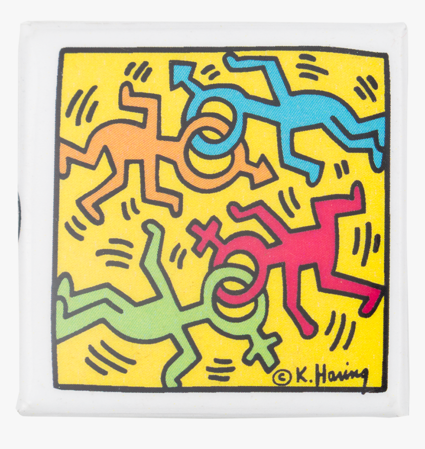 Keith Haring Dancing Figures Art Button Museum - Visual Arts, HD Png Download, Free Download