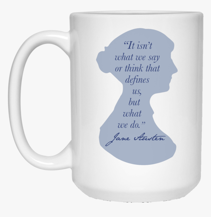 Coffee Mug With Jane Austen Silhouette And Quote - Respiratoru Therapist Mug, HD Png Download, Free Download