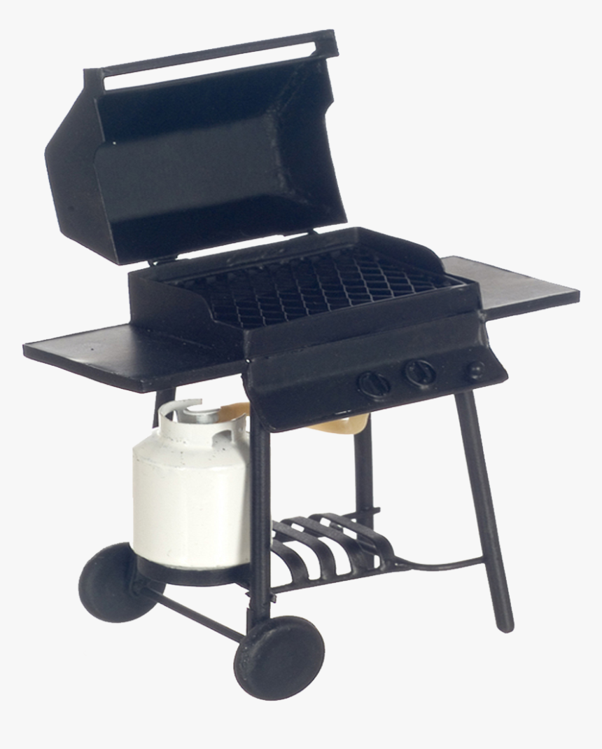 1 Inch Scale Dollhouse Miniature Bar B Q Gas Grill - Outdoor Grill Rack & Topper, HD Png Download, Free Download