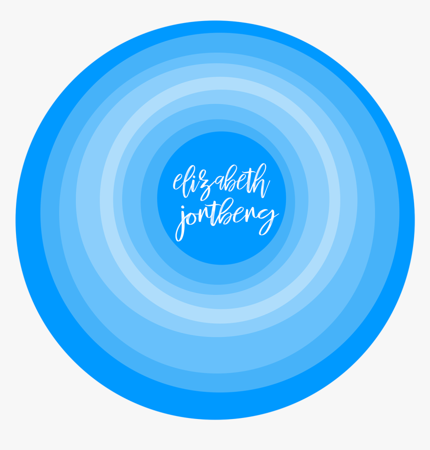 Off Center Fade Circle Personal Logo Blue - Circle, HD Png Download, Free Download