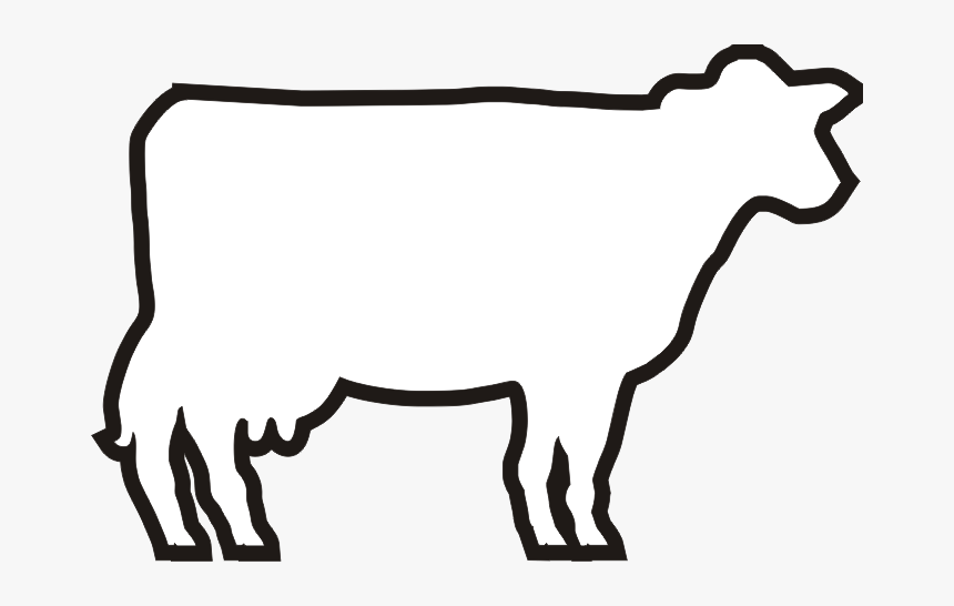 Cow Logo In White, HD Png Download, Free Download