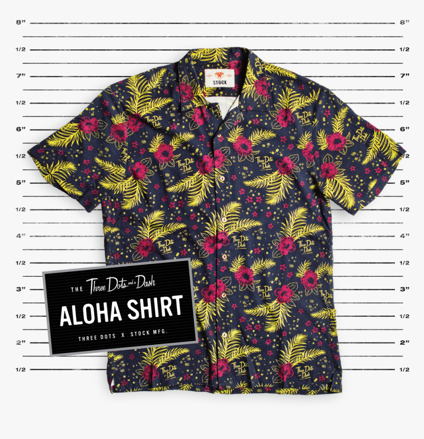 Aloha Tiki Shirt From Three Dots And A Dash - Polo Shirt, HD Png Download, Free Download