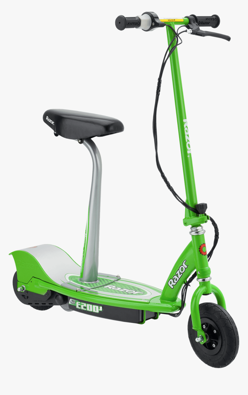E200s Electric Scooter Seated - Lime Green Electric Scooter, HD Png Download, Free Download