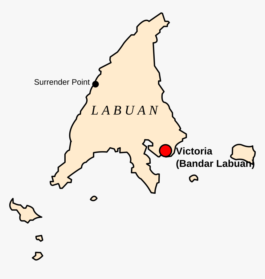 Map Of Labuan, Malaysia Clip Arts - Map Of Labuan, HD Png Download, Free Download