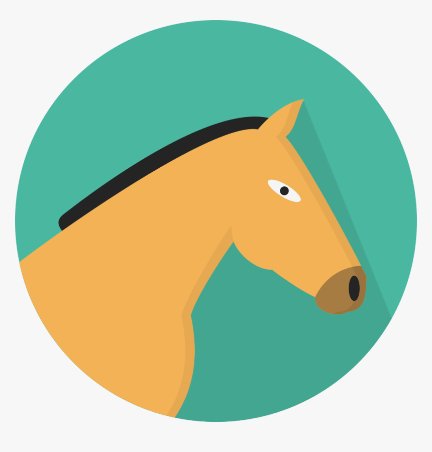 Horse Flat Icon Png, Transparent Png, Free Download