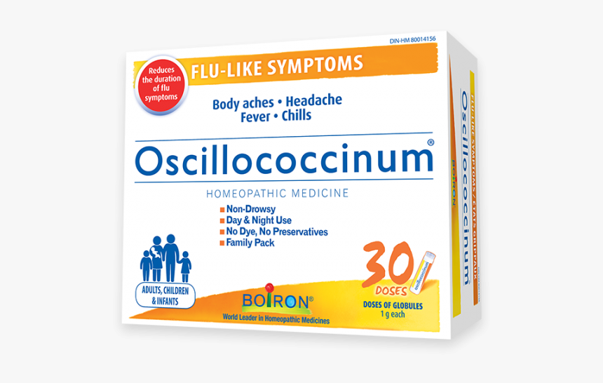 Oscillococcinum For The Relief Of Flu-like Symptoms - Graphic Design, HD Png Download, Free Download