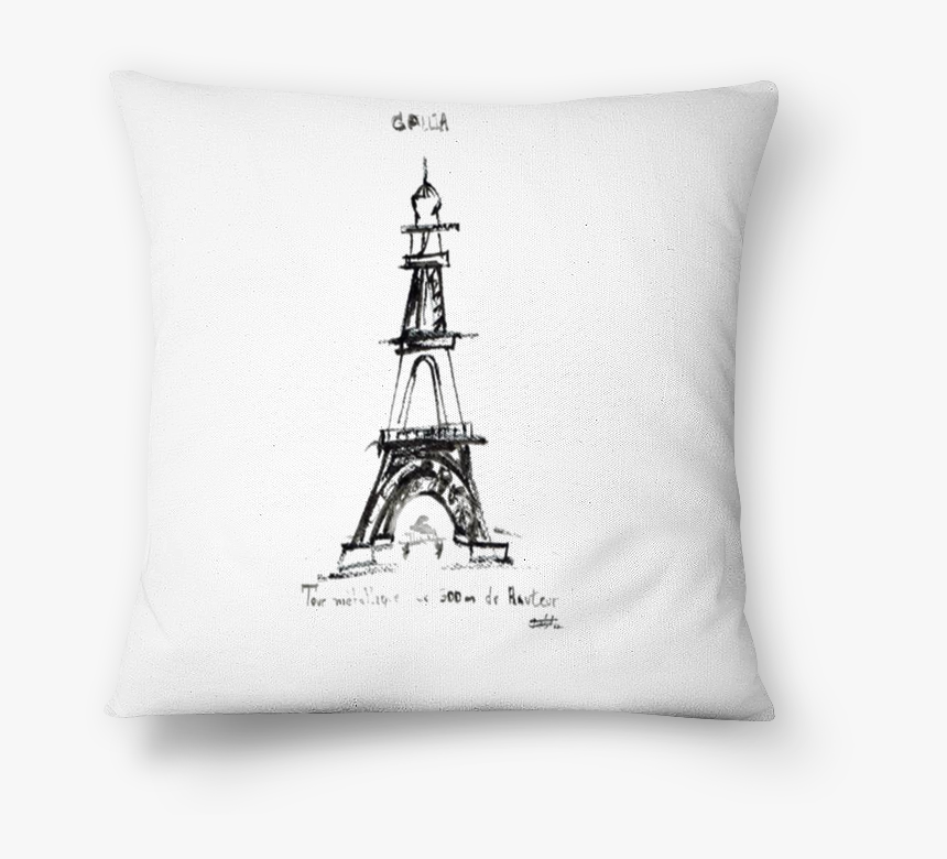 Almofada Torre Eiffel Paris De Pollyanna Araujona - Cushion, HD Png Download, Free Download