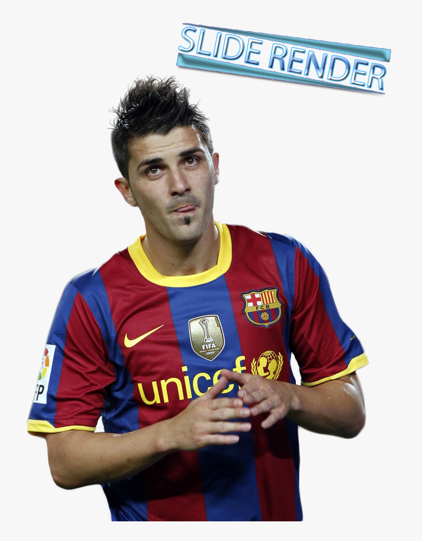 David Villa Transparent Background - David Villa Barcelona 2011, HD Png Download, Free Download