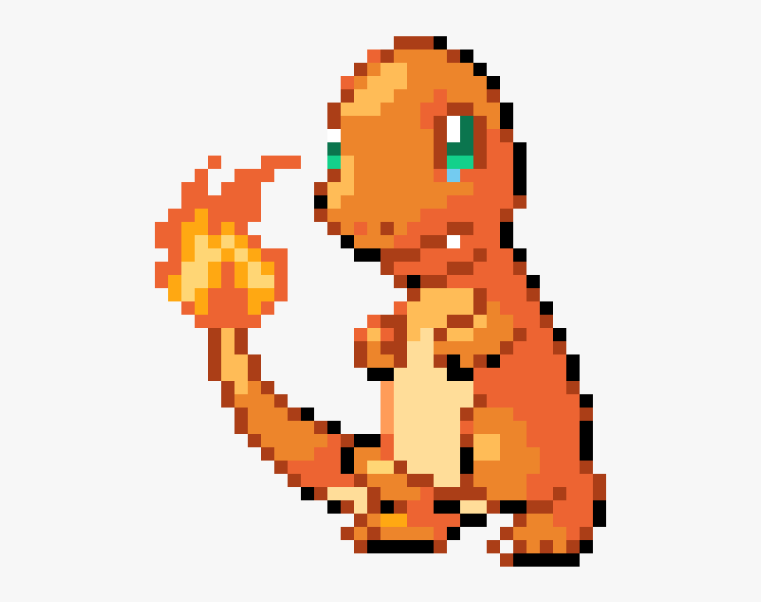 Charmander Pixel Png, Transparent Png, Free Download