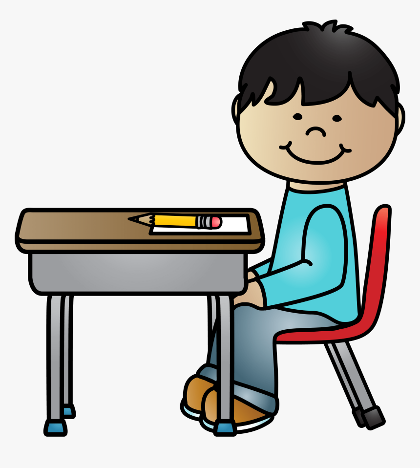 Sit In Chair - Sitting On Chair Clipart, HD Png Download, Free Download