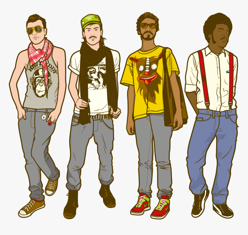 Clip Art Guy Hipster - People Magazine Illustration, HD Png Download, Free Download