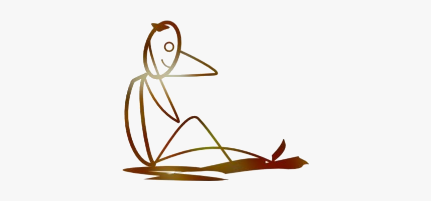 Stick Figure Sitting Png Transparent Images - Illustration, Png Download, Free Download