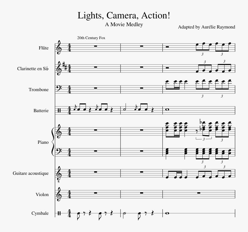 Transparent Movie Lights Png - Sheet Music, Png Download, Free Download