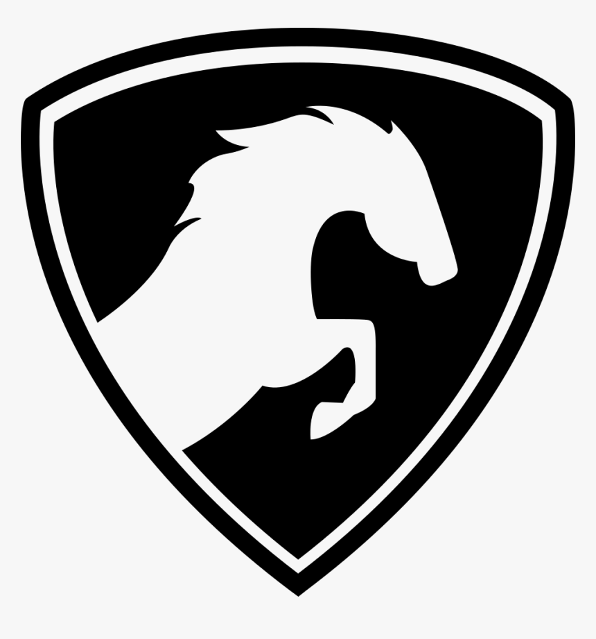 Black Horse Logo Shield, HD Png Download, Free Download