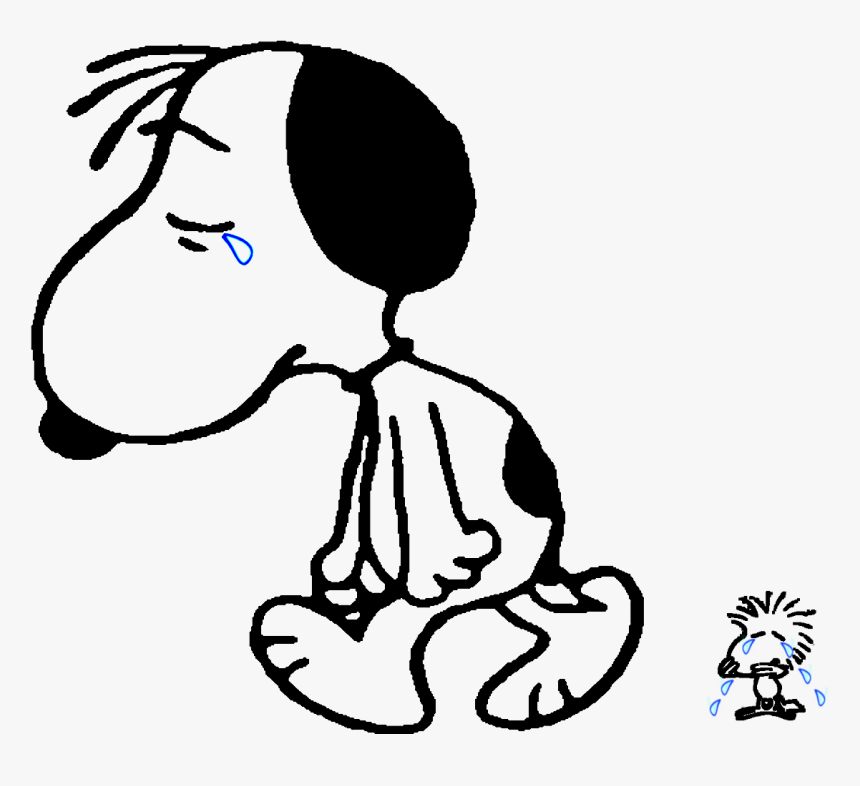 Transparent Snoopy Happy Birthday Clipart - Sad Snoopy, HD Png Download, Free Download