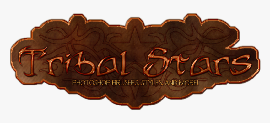 Pd-tribal Stars Photoshop Brushes Styles - Calligraphy, HD Png Download, Free Download