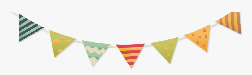 Hand Drawn Cartoon Colorful Banner Decoration Psd Image - Birthday Transparent Decoration Cartoon, HD Png Download, Free Download