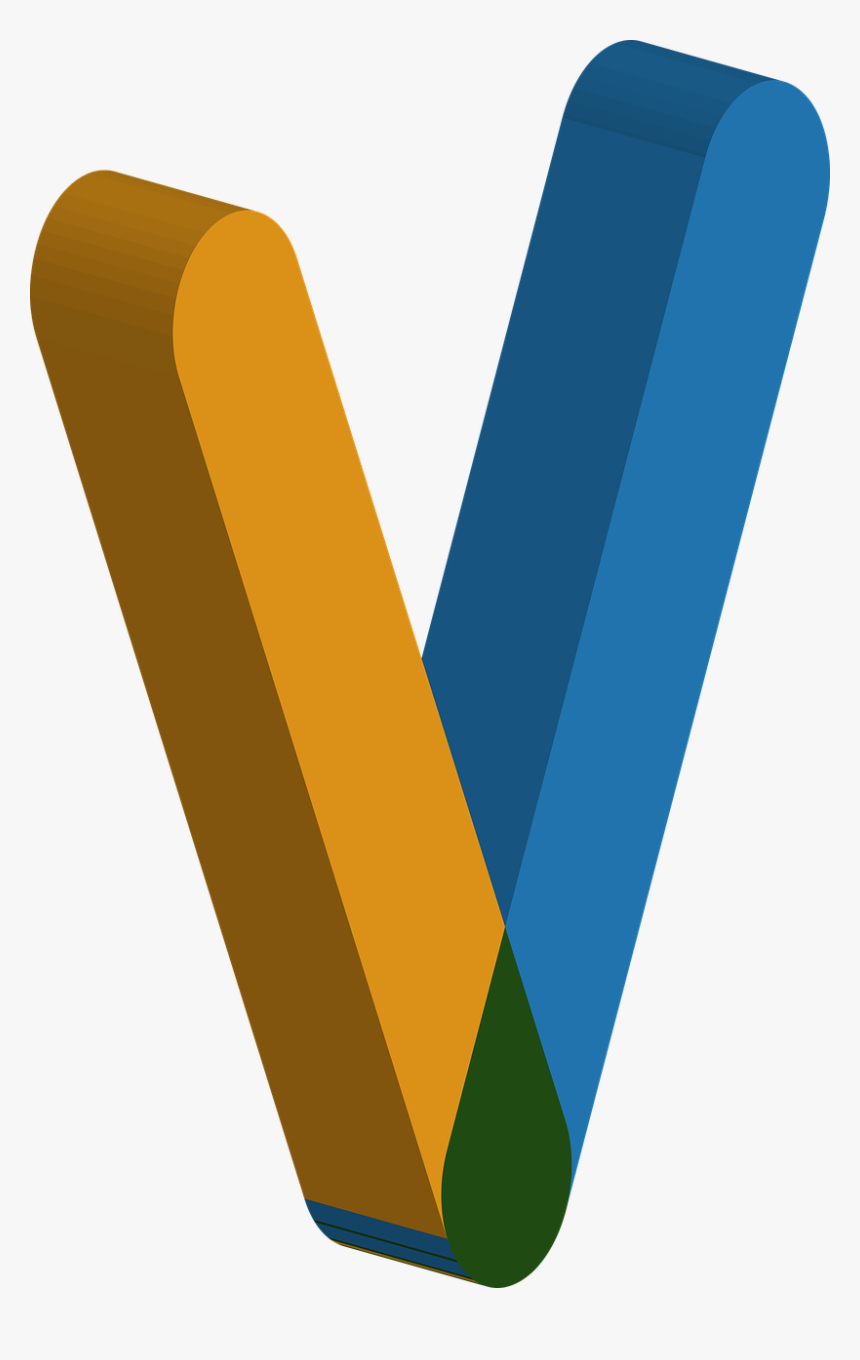 Letter V 3d Png, Transparent Png, Free Download