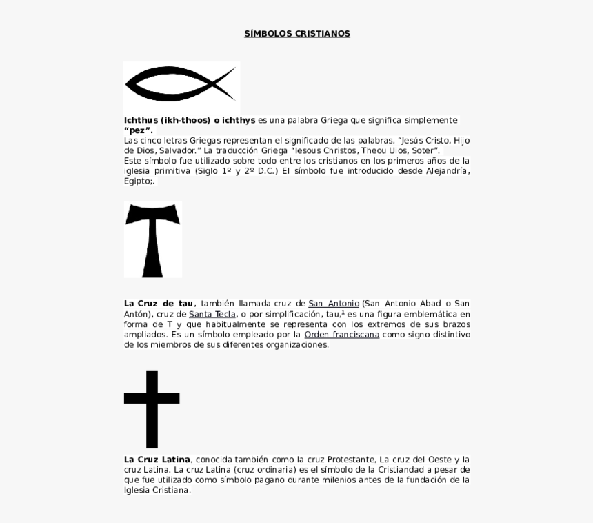 Significado Simbolos Del Cristianismo, HD Png Download, Free Download