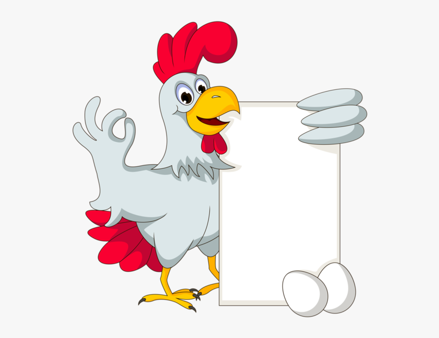 Blank Sign, Label Paper, Borders And Frames, Page Borders, - Chicken Holding A Sign Clipart, HD Png Download, Free Download