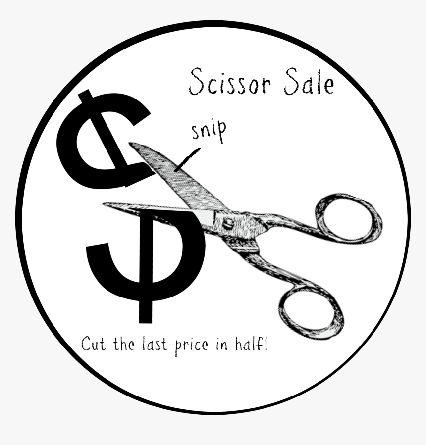 Scissor Sale Badge - Indiebo, HD Png Download, Free Download