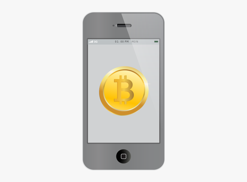 Bitcoin Inside Iphone - Vector Graphics, HD Png Download, Free Download