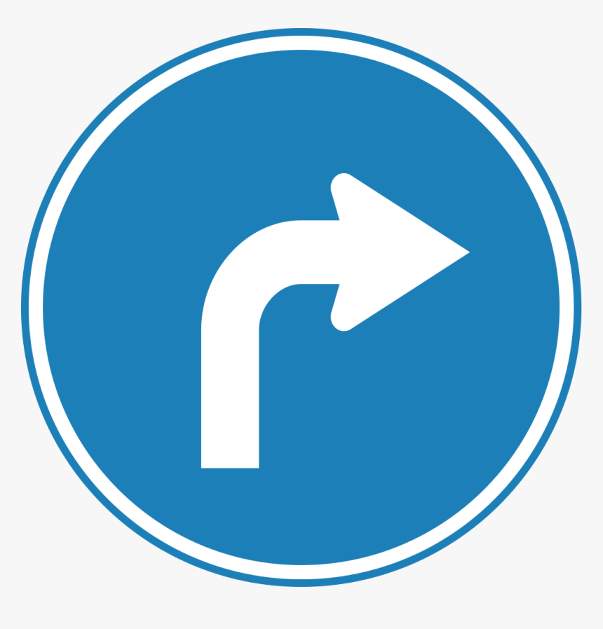 Turn Right Traffic Sign, HD Png Download, Free Download