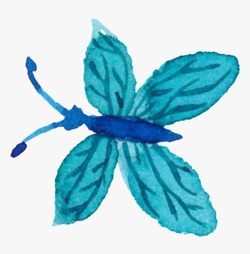 Mariposa Adorno Png Para Acuarela Volando - Illustration, Transparent Png, Free Download