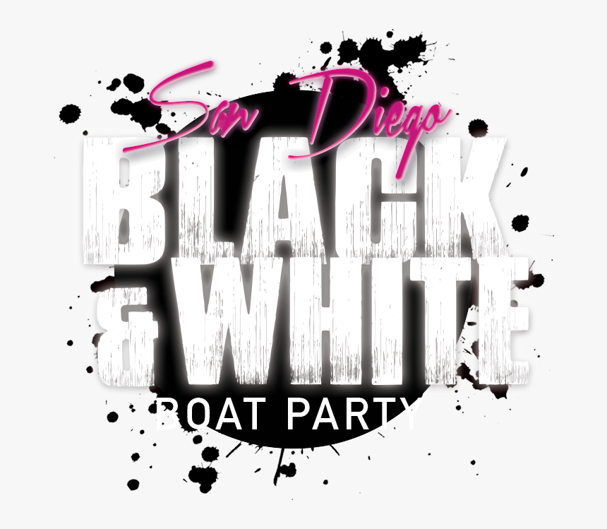 Bw Saandiego Logo - Black And White Boat Party, HD Png Download, Free Download