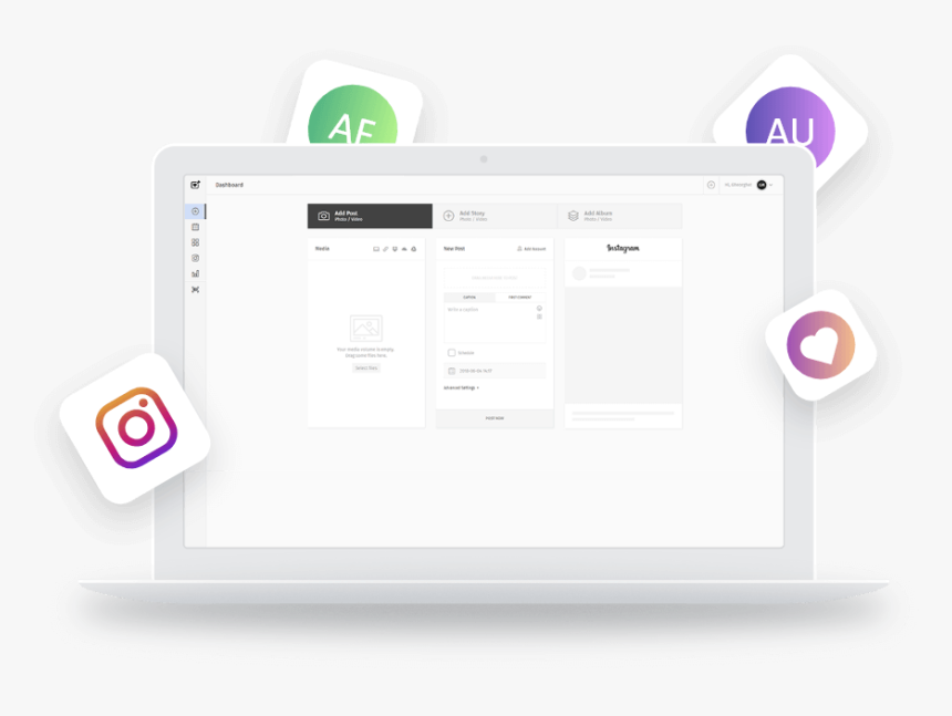 App Landing Page Html Template - Manage Instagram Post, HD Png Download, Free Download